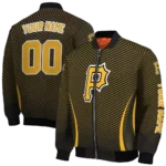 customized pittsburgh pirates chevron arrow black bomber jacket best selling