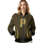 customized pittsburgh pirates chevron arrow black bomber jacket best selling