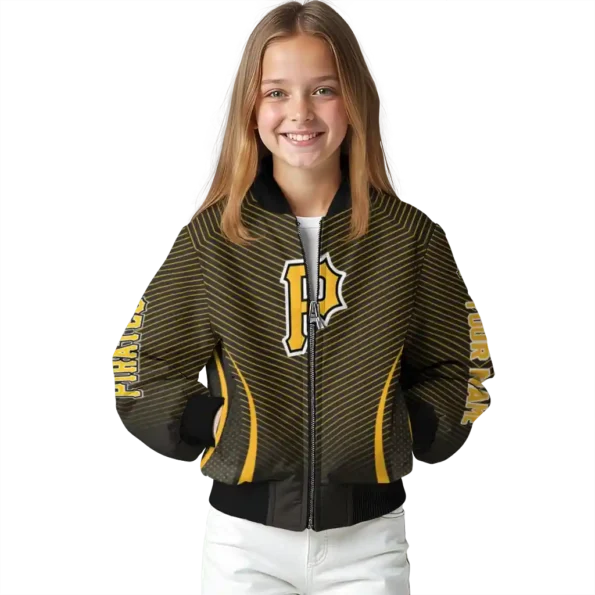 customized pittsburgh pirates chevron arrow black bomber jacket top rated