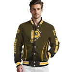customized pittsburgh pirates chevron arrow black varsity jacket best selling