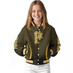 customized pittsburgh pirates chevron arrow black varsity jacket best selling