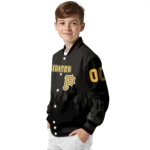 customized pittsburgh pirates flame border black varsity jacket best selling