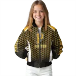 customized pittsburgh pirates hexagon grid black bomber jacket best selling