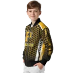customized pittsburgh pirates hexagon grid black bomber jacket best selling