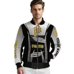 customized pittsburgh pirates mesh effect black bomber jacket best selling