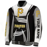 customized pittsburgh pirates mesh effect black varsity jacket best selling