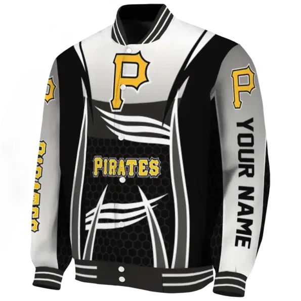 customized pittsburgh pirates mesh effect black varsity jacket best selling