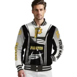 customized pittsburgh pirates mesh effect black varsity jacket best selling