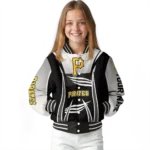 customized pittsburgh pirates mesh effect black varsity jacket best selling
