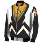 customized pittsburgh pirates v stripes black white bomber jacket best selling