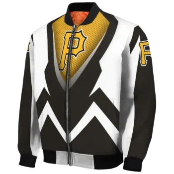 customized pittsburgh pirates v stripes black white bomber jacket best selling