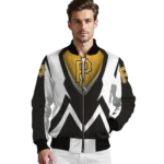 customized pittsburgh pirates v stripes black white bomber jacket best selling