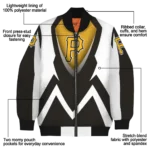 customized pittsburgh pirates v stripes black white bomber jacket best selling
