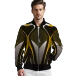 customized san diego padres mesh chest gold crocs black bomber jacket best selling