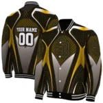customized san diego padres mesh chest gold crocs black varsity jacket best selling