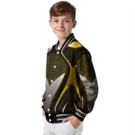 customized san diego padres mesh chest gold crocs black varsity jacket best selling