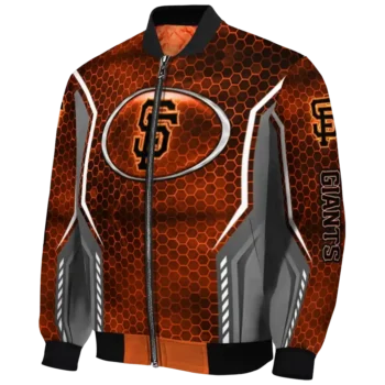 customized san francisco giants power plate orange bomber jacket best selling