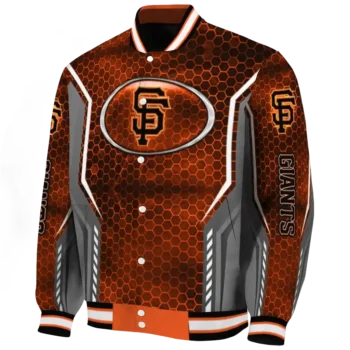 customized san francisco giants power plate orange varsity jacket best selling