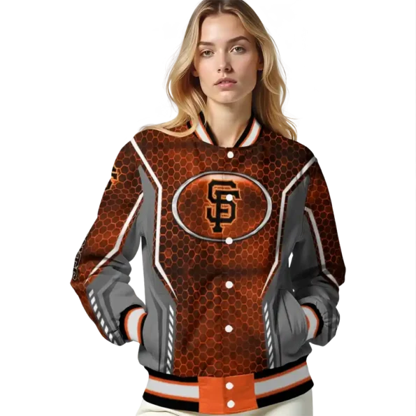customized san francisco giants power plate orange varsity jacket latest model