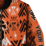 customized san francisco giants pyramid shapes orange bomber jacket best selling