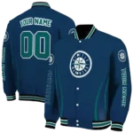 customized seattle mariners chevron arrow navy blue varsity jacket best selling