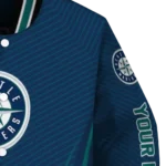 customized seattle mariners chevron arrow navy blue varsity jacket best selling