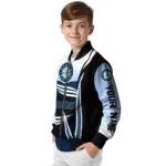 customized seattle mariners mesh effect navy blue black bomber jacket best selling