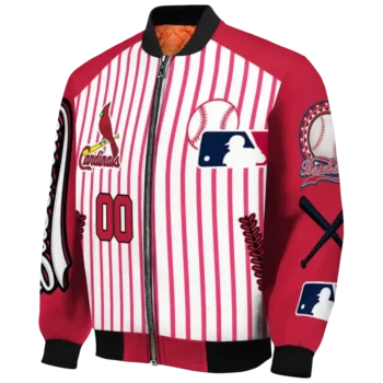 customized st louis cardinals eagle baseball red white bomber jacket best selling