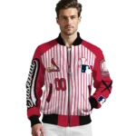 customized st louis cardinals eagle baseball red white bomber jacket best selling