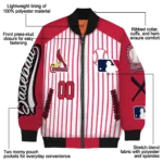 customized st louis cardinals eagle baseball red white bomber jacket best selling
