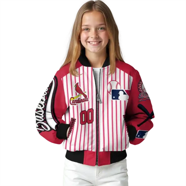 customized st louis cardinals eagle baseball red white bomber jacket top rated