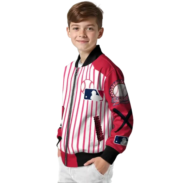 customized st louis cardinals eagle baseball red white bomber jacket trendy