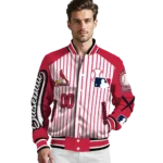 customized st louis cardinals eagle baseball red white varsity jacket best selling