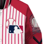 customized st louis cardinals eagle baseball red white varsity jacket best selling