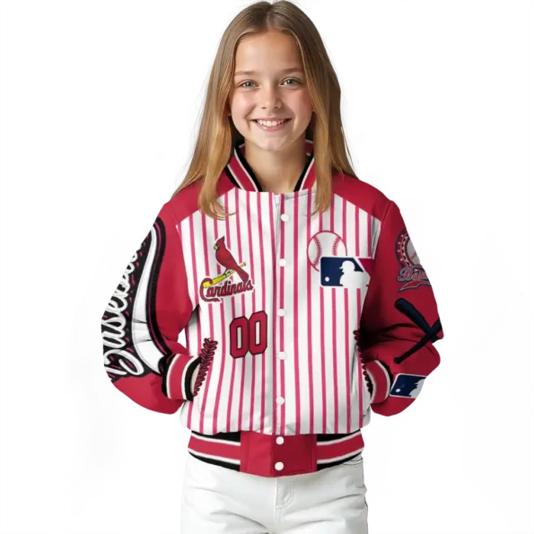 customized st louis cardinals eagle baseball red white varsity jacket top rated