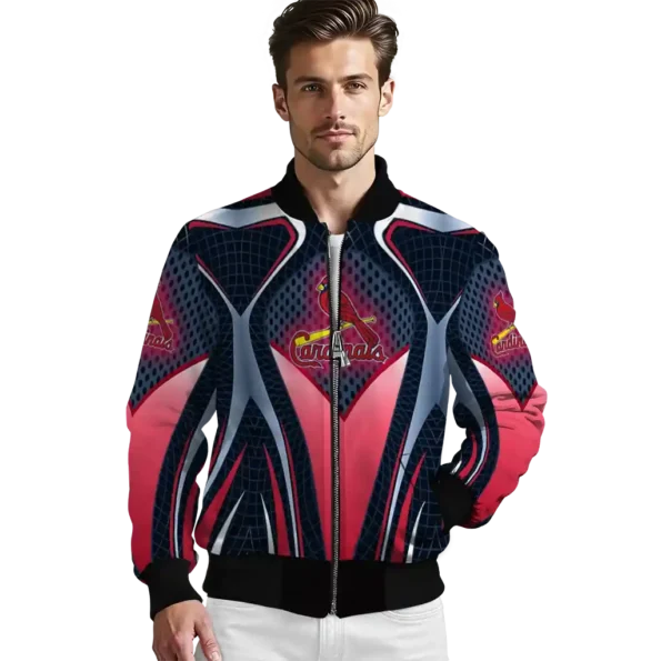 customized st louis cardinals mesh chest old navy crocs black bomber jacket high quality