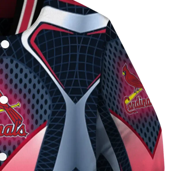 customized st louis cardinals mesh chest old navy crocs black varsity jacket premium grade