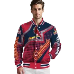 customized st louis cardinals star burst red varsity jacket best selling