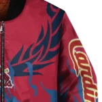 customized st louis cardinals winged blaze red white bomber jacket best selling