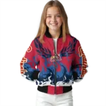 customized st louis cardinals winged blaze red white bomber jacket best selling
