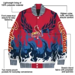 customized st louis cardinals winged blaze red white varsity jacket best selling