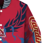 customized st louis cardinals winged blaze red white varsity jacket best selling