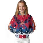 customized st louis cardinals winged blaze red white varsity jacket best selling