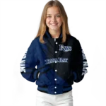 customized tampa bay rays hexagon mesh navy black varsity jacket best selling