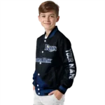 customized tampa bay rays hexagon mesh navy black varsity jacket best selling