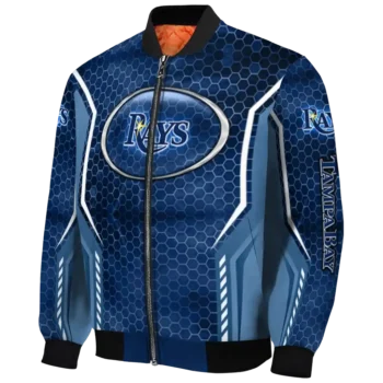 customized tampa bay rays power plate navy bomber jacket best selling