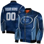 customized tampa bay rays power plate navy bomber jacket best selling