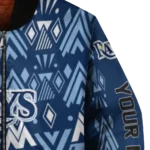 customized tampa bay rays pyramid shapes navy bomber jacket best selling