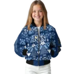 customized tampa bay rays pyramid shapes navy bomber jacket best selling