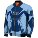 customized tampa bay rays spider mark navy light blue crocs bomber jacket best selling